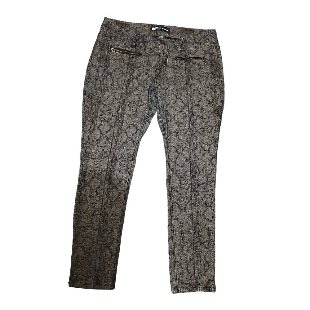 Nobel Snakeskin Print Jean pants Size 13